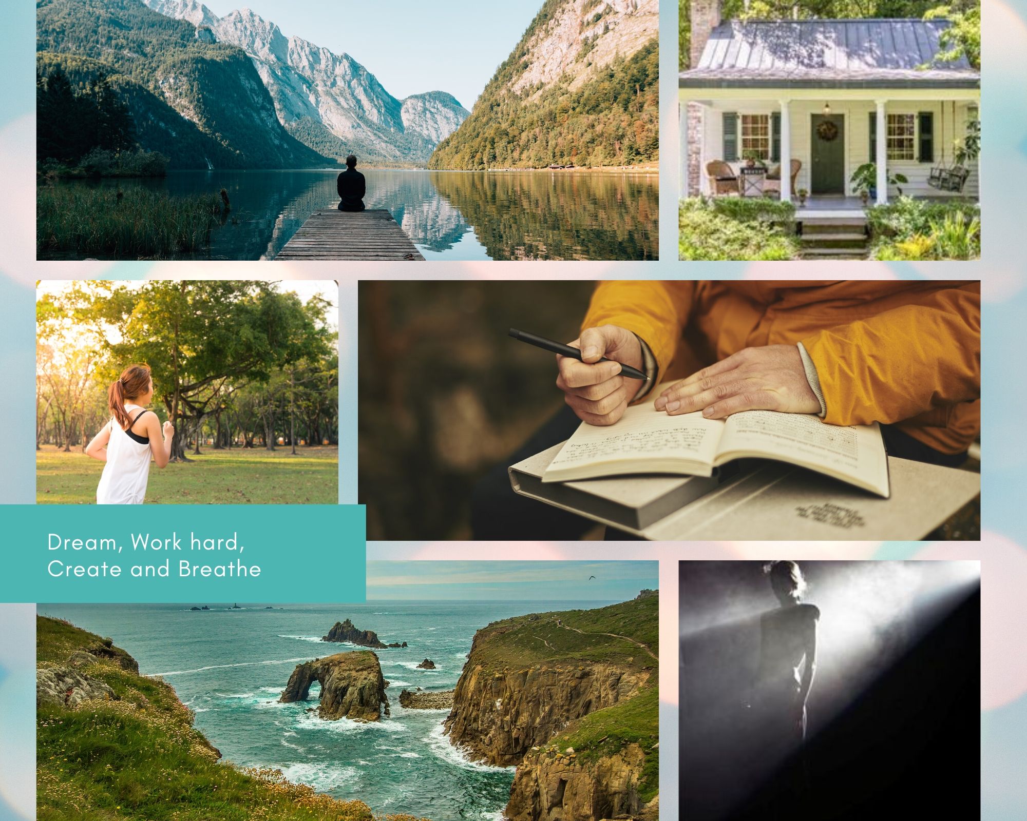 Pastel Fashion Photo Grid Mood Board Photo Collage(1)